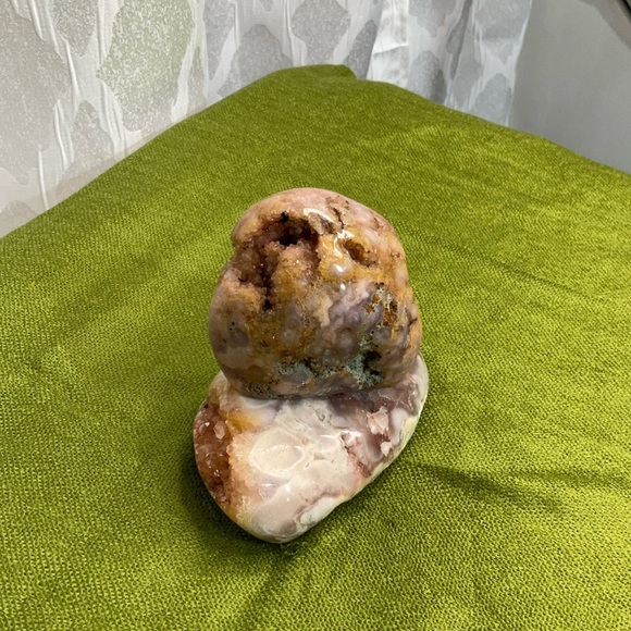 Natural Stone Sculpture - Pink Amethyst Free Form - Picture 10 of 12